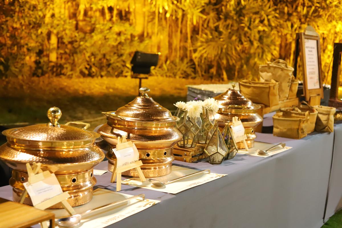 Live food counter at Shagun Catering event in Ahmedabad